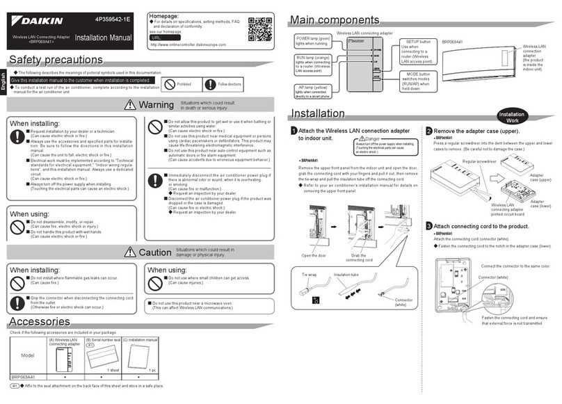 Daikin 4P359542-1E User manual
