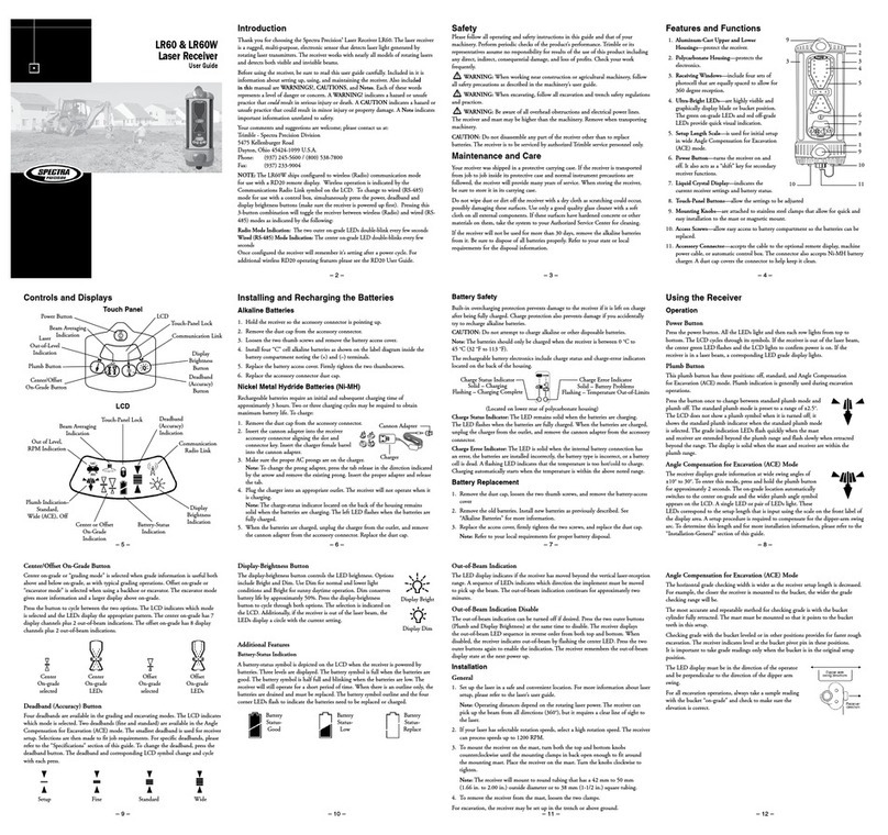 Spectra Precision LR60 user guide