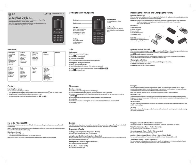 LG GS108 user guide