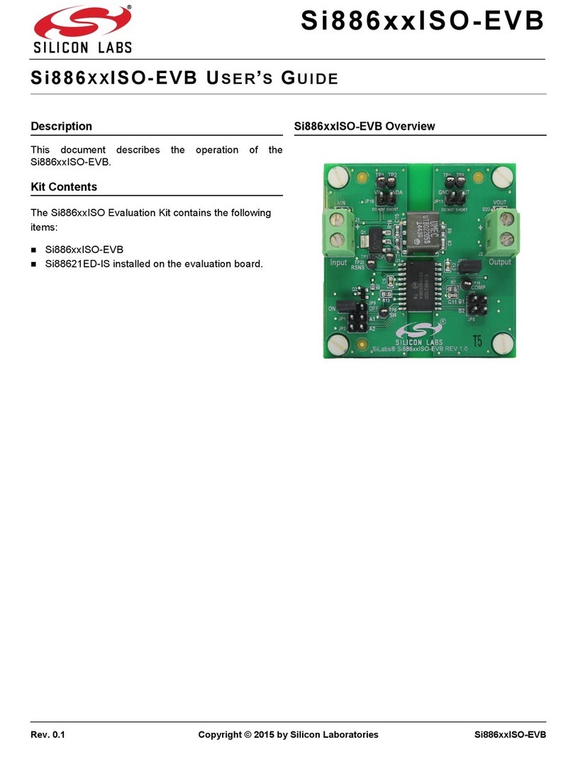 Silicon Laboratories Si886xxISO-EVB Series User manual