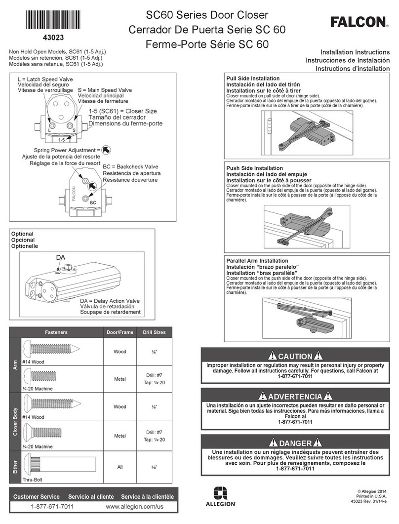 Falcon SC60 Series User manual Falcon SC60 Series User manual