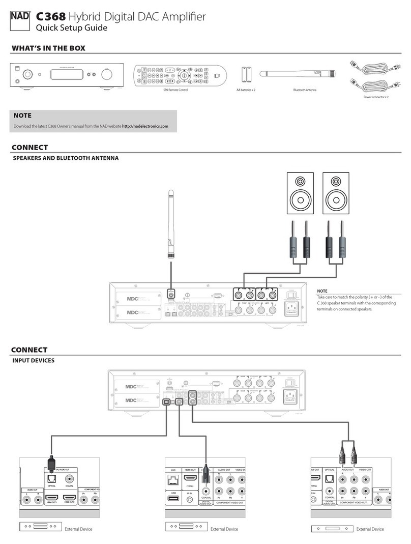 NAD C 368 User manual