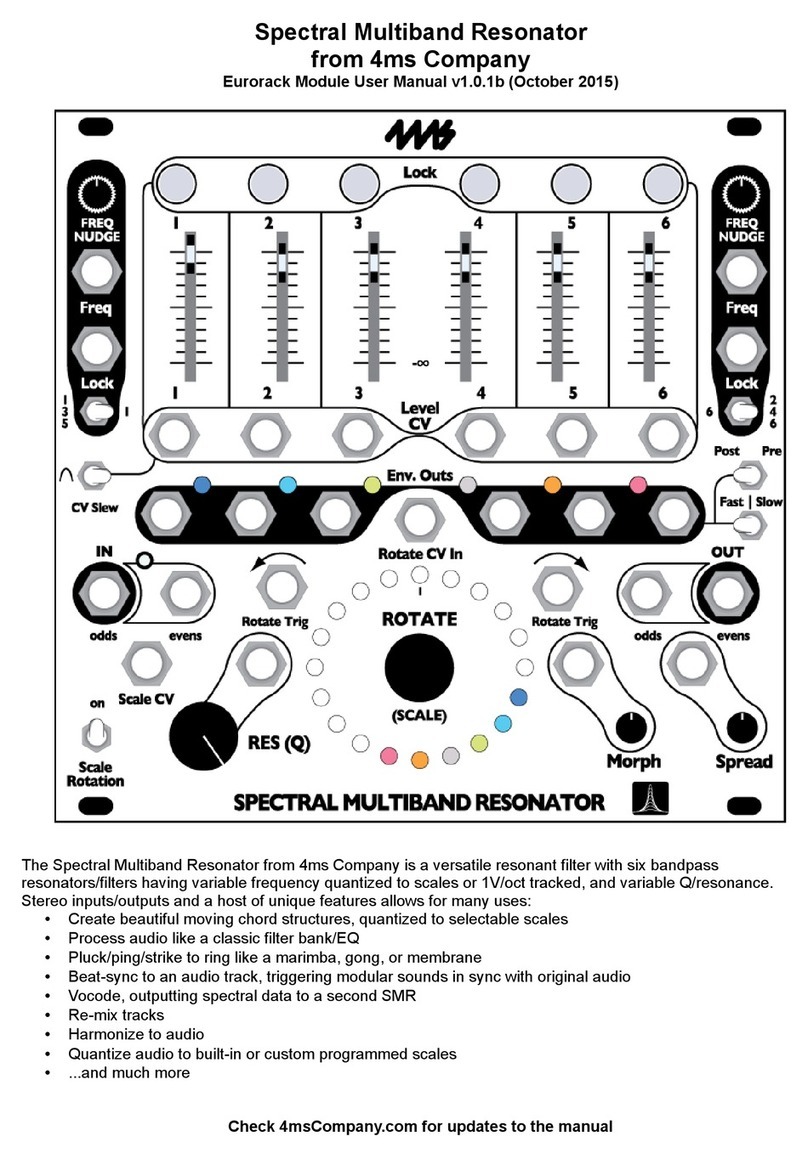 4ms Company Spectral Multiband Resonator user manual