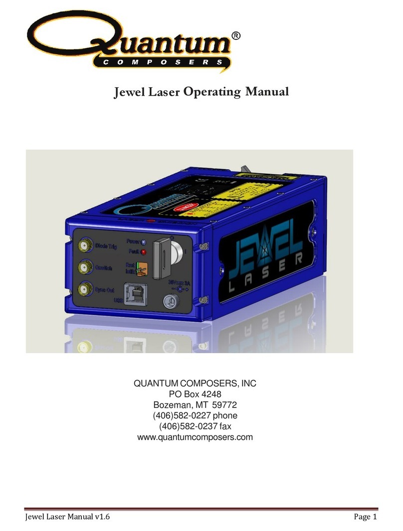 Quantum Composers Jewel Laser User manual