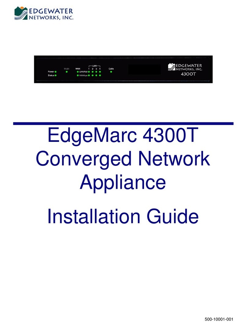 Edgewater Networks EdgeMarc 4300T installation guide