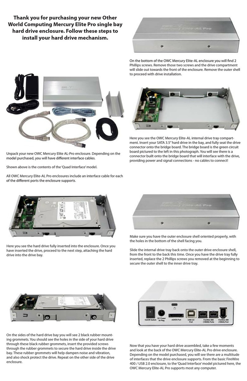 OWC Mercury Elite-AL Pro User manual