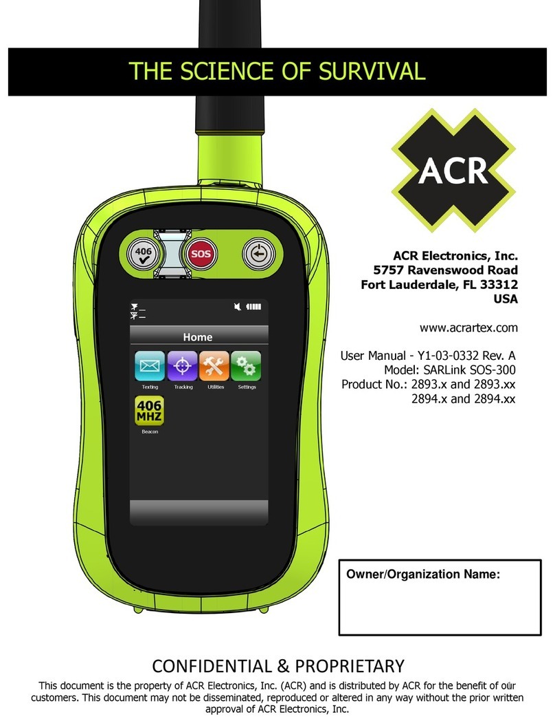 ACR Electronics SARLink SOS-300 user manual
