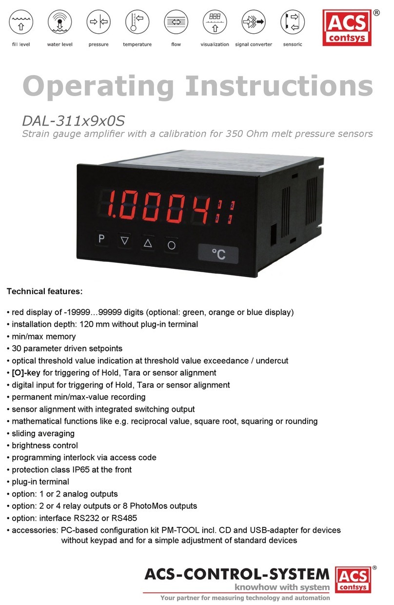 ACS contsys DAL-311x9x0S operating instructions