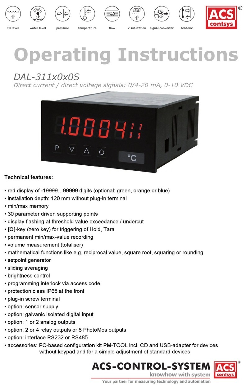 ACS contsys DAL-311x0x0S operating instructions
