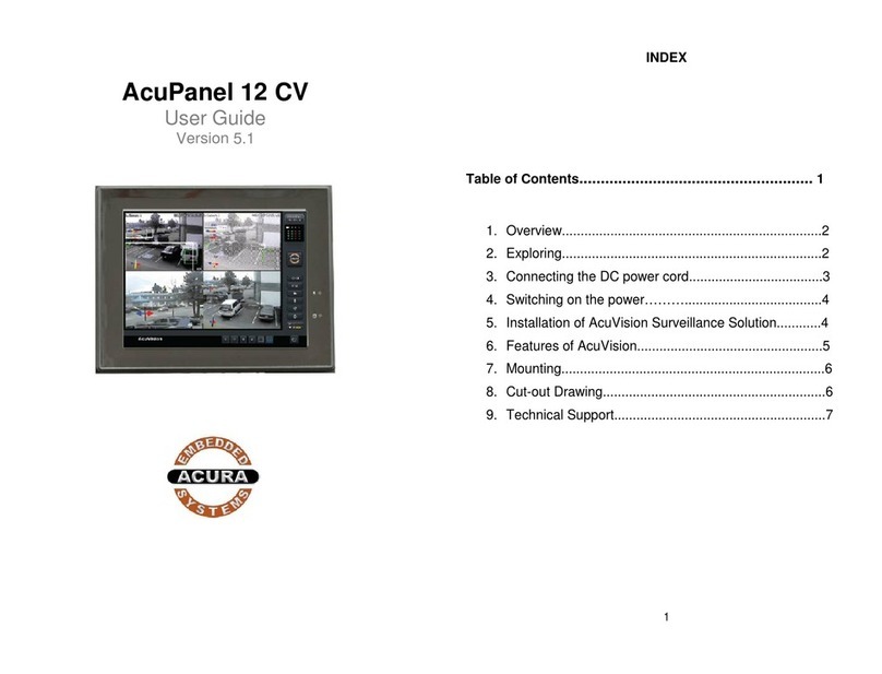 Acura Embedded Systems AcuPanel 12 CV User manual