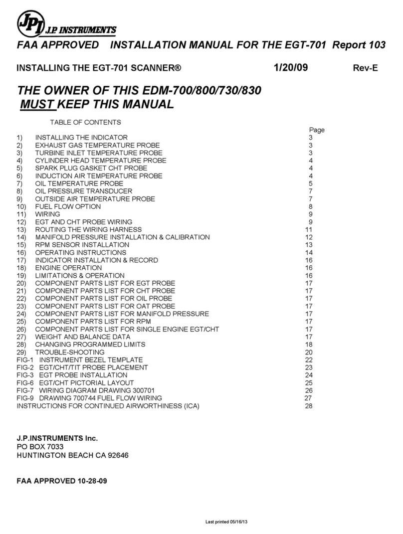 JPI EGT-701 installation manual
