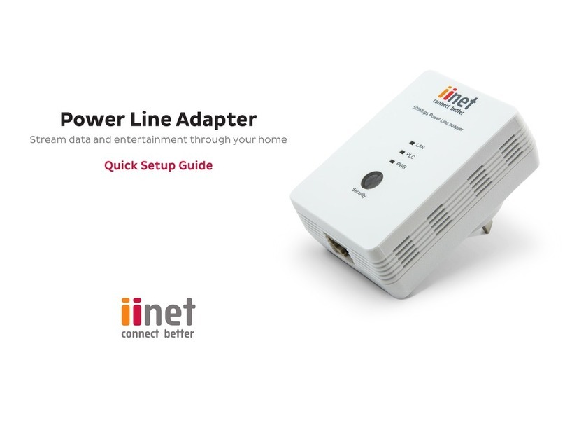 iiNet Power Line Adapter User manual
