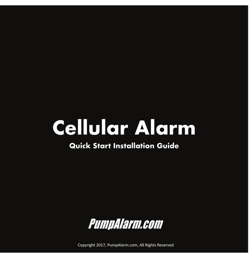 Pump Alarm Cellular Alarm Quick start installation guide