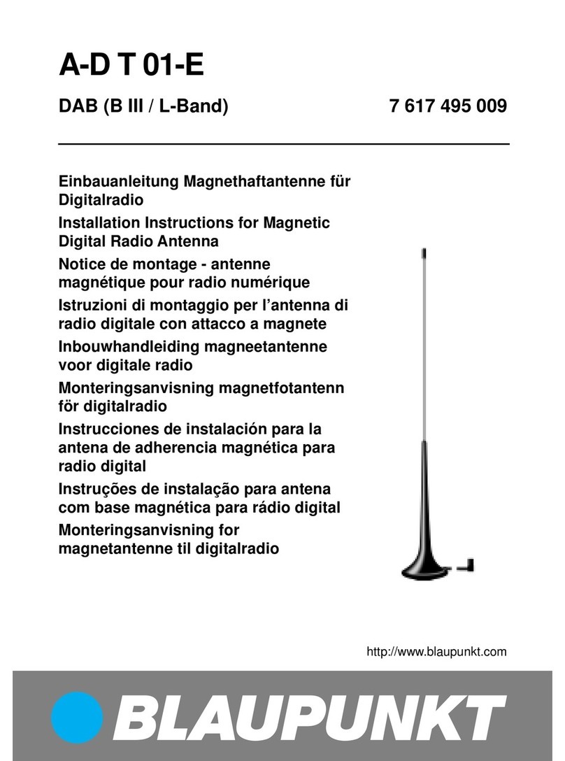 Blaupunkt A-D T 01-E installation guide
