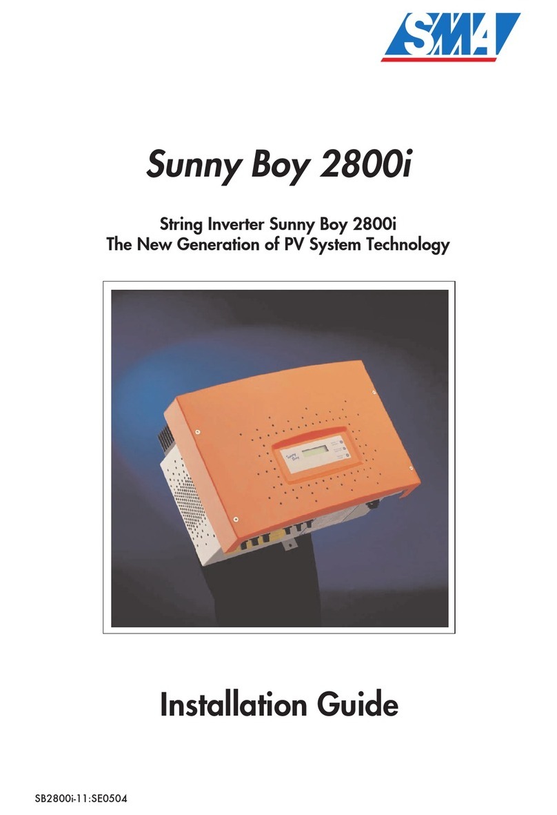 SMA Regelsysteme GmbH Sunny Boy 2800i installation guide