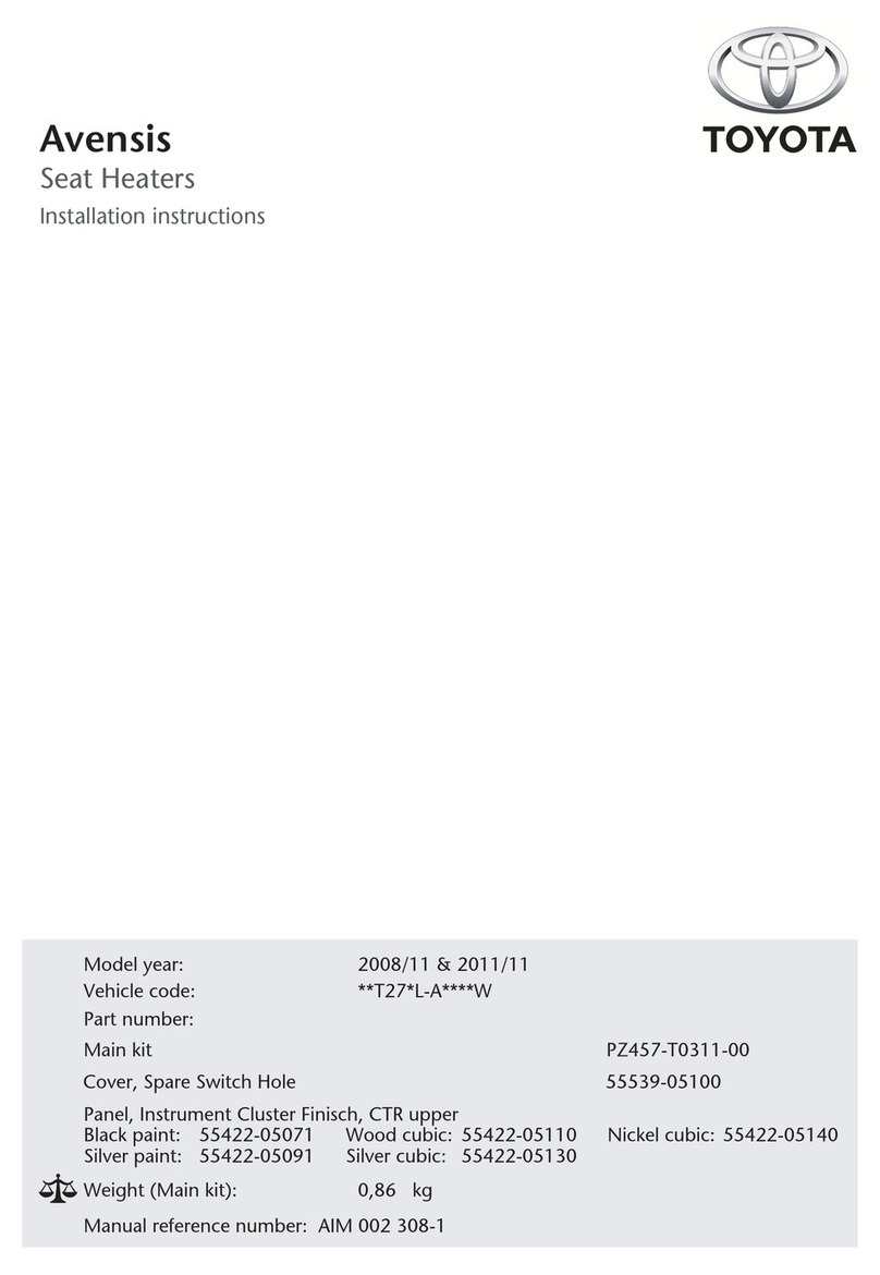 Toyota PZ457-T0311-00 installation guide