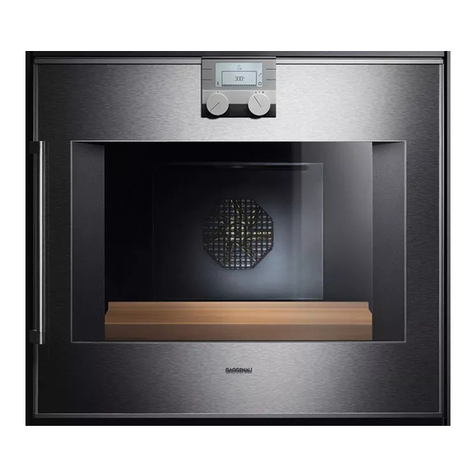 Gaggenau BO 21. installation instructions