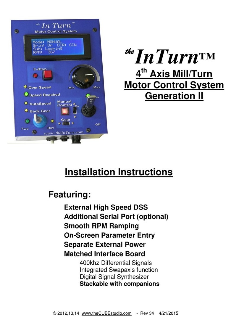 the InTurn 4th Axis Mill/Turn Motor Control System installation instructions