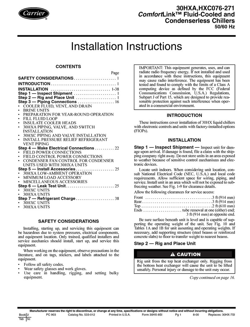 Carrier ComfortLink 30HXC106 installation instructions Carrier ComfortLink 30HXC106 installation instructions