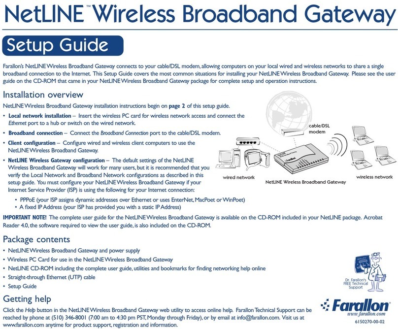 Farallon NetLINE USB Setup guide