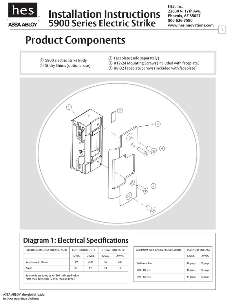 HES 5900 Series User manual