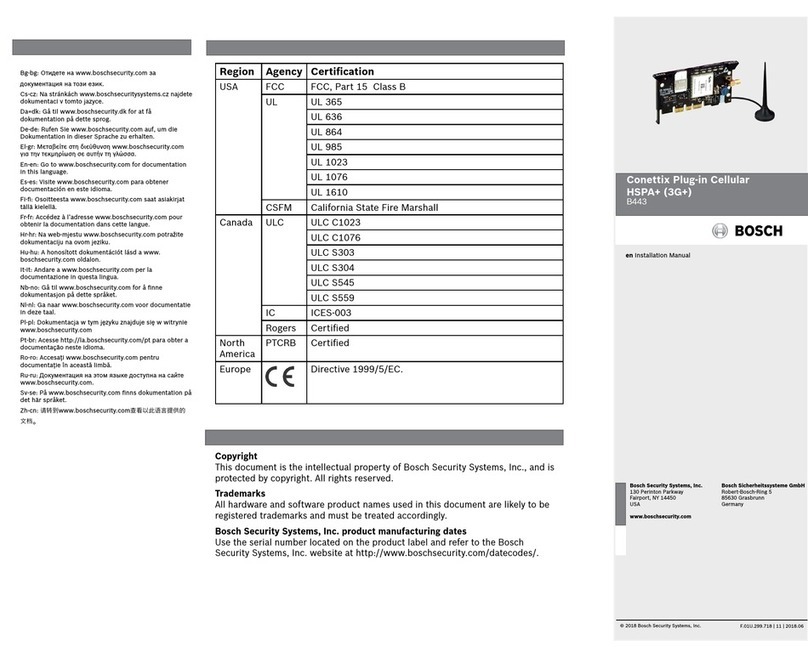 Bosch B443 User manual