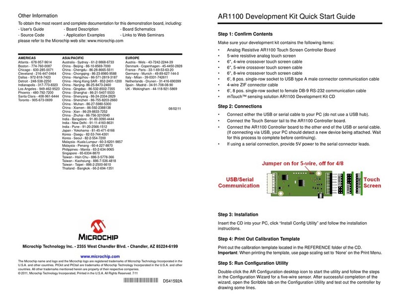 Microchip Technology AR1100 User manual