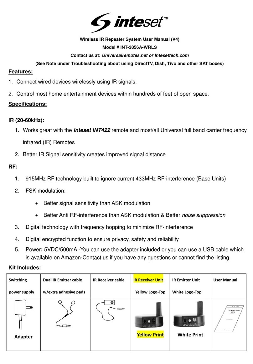 Inteset INT-3856A-WRLS User manual
