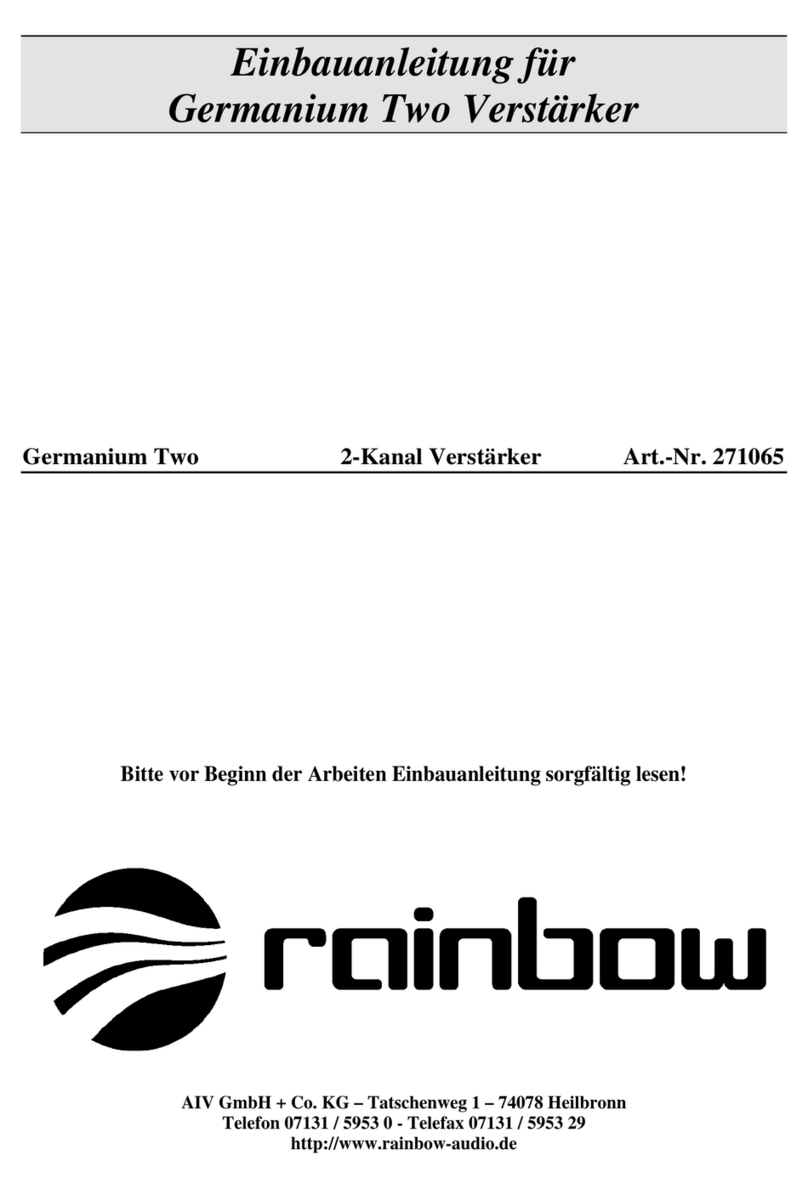 Rainbow Germanium Two installation manual
