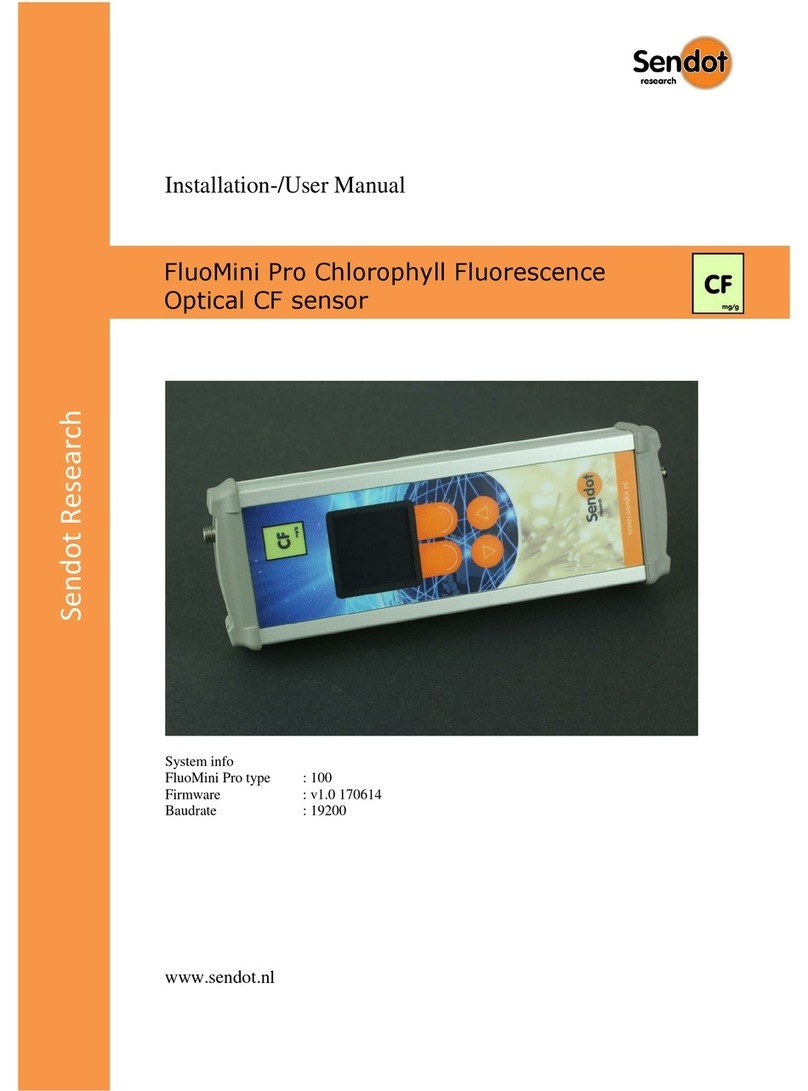 SENDOT FluoMini Pro 100 Installation & user manual