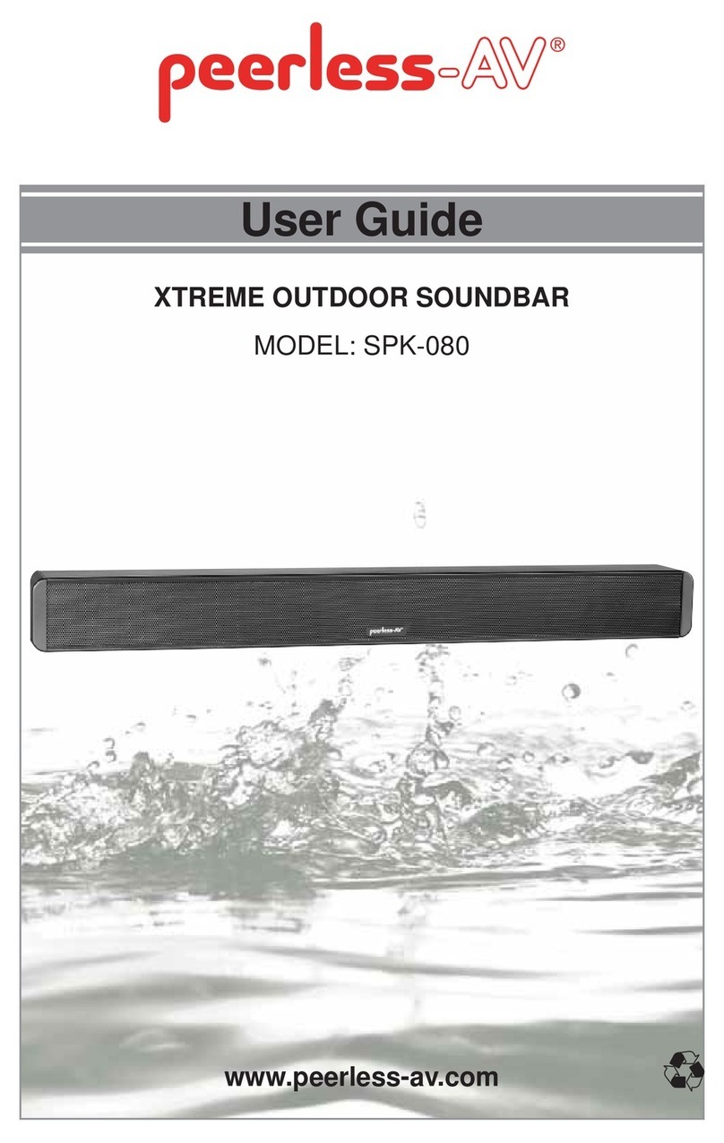 peerless-AV SPK-080 user guide