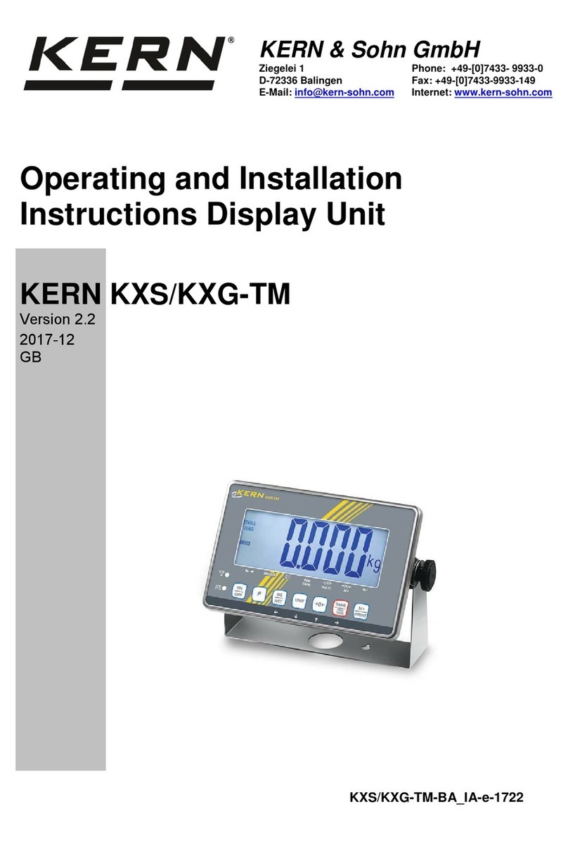 KERN KXS-TM User manual
