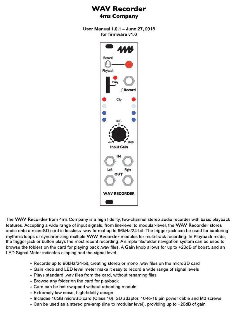 4ms Company WAV Recorder user manual