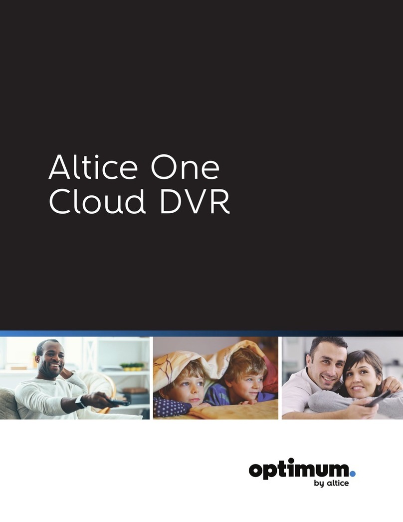Optimum Altice One Cloud DVR user guide