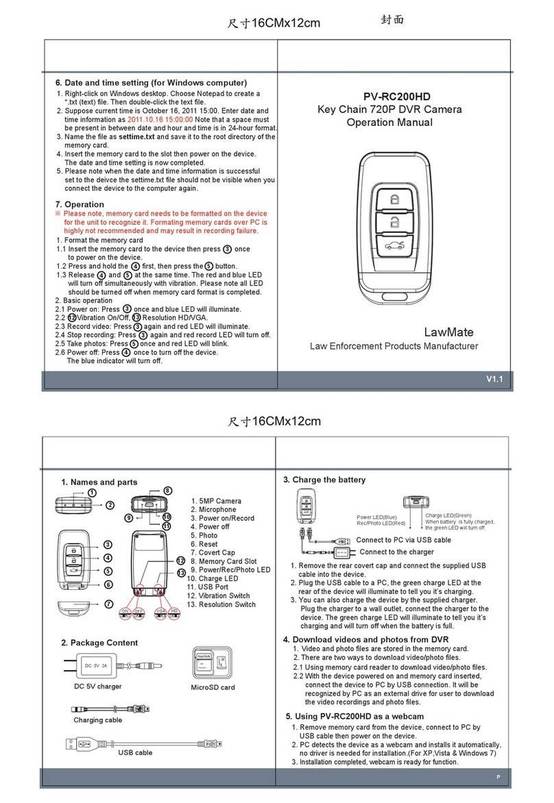 Lawmate PV-RC200HD User manual