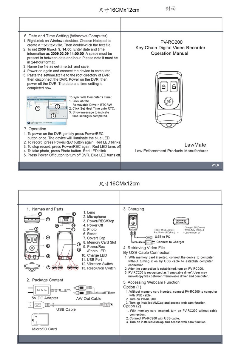 Lawmate PV-RC200 User manual