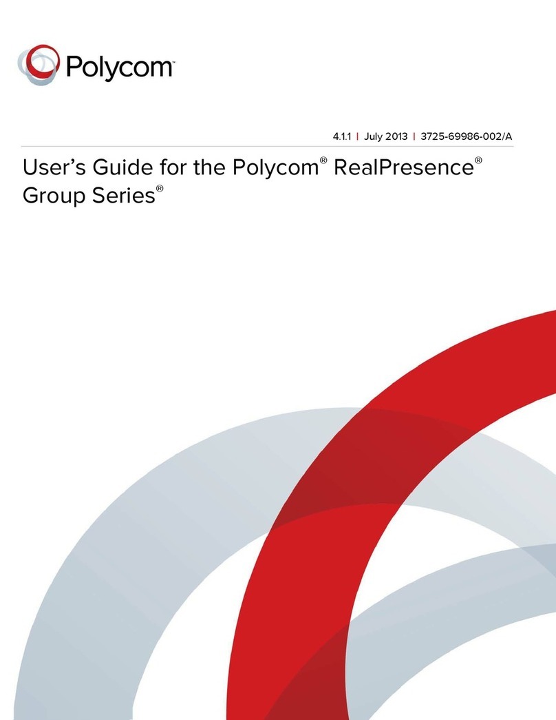 Polycom RealPresence Group 300 User manual Polycom RealPresence Group 300 User manual