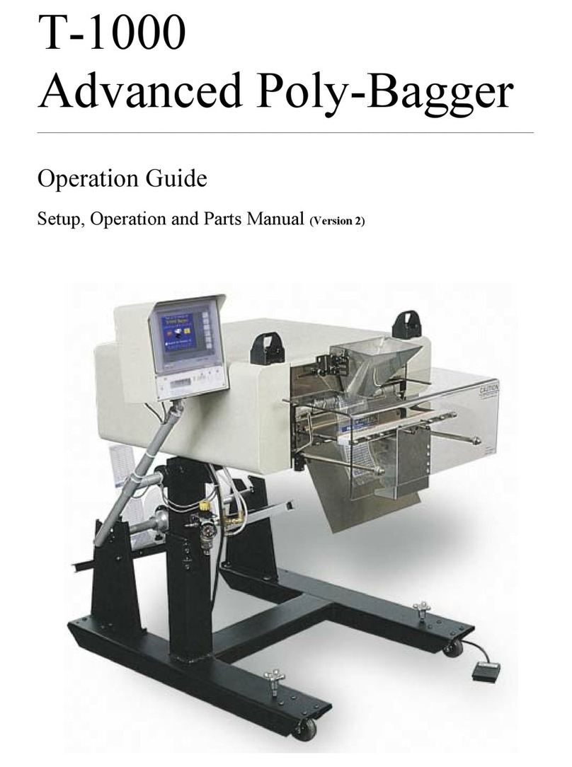 Advanced Poly-Packaging Advanced Poly-Bagger T-1000 User manual Advanced Poly-Packaging Advanced Poly-Bagger T-1000 User manual
