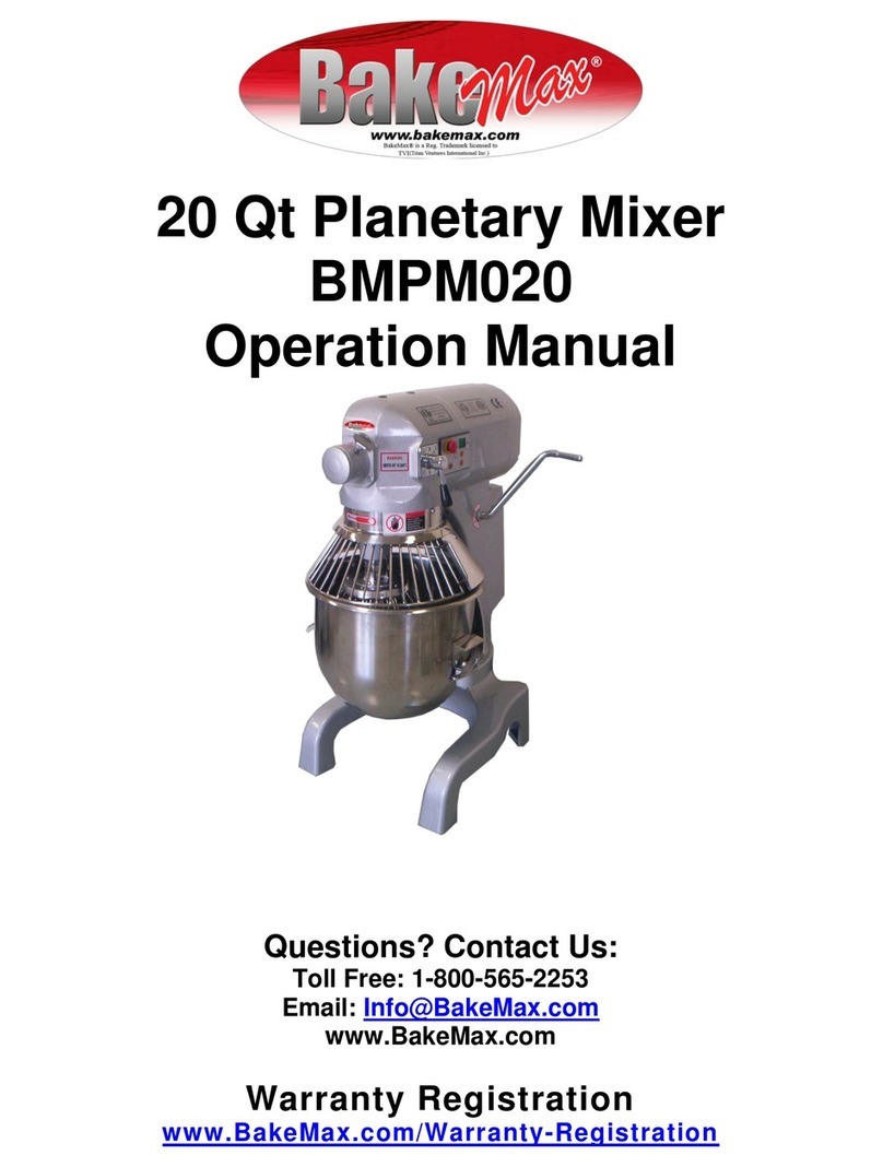 Bake Max BMPM020 Operation manual