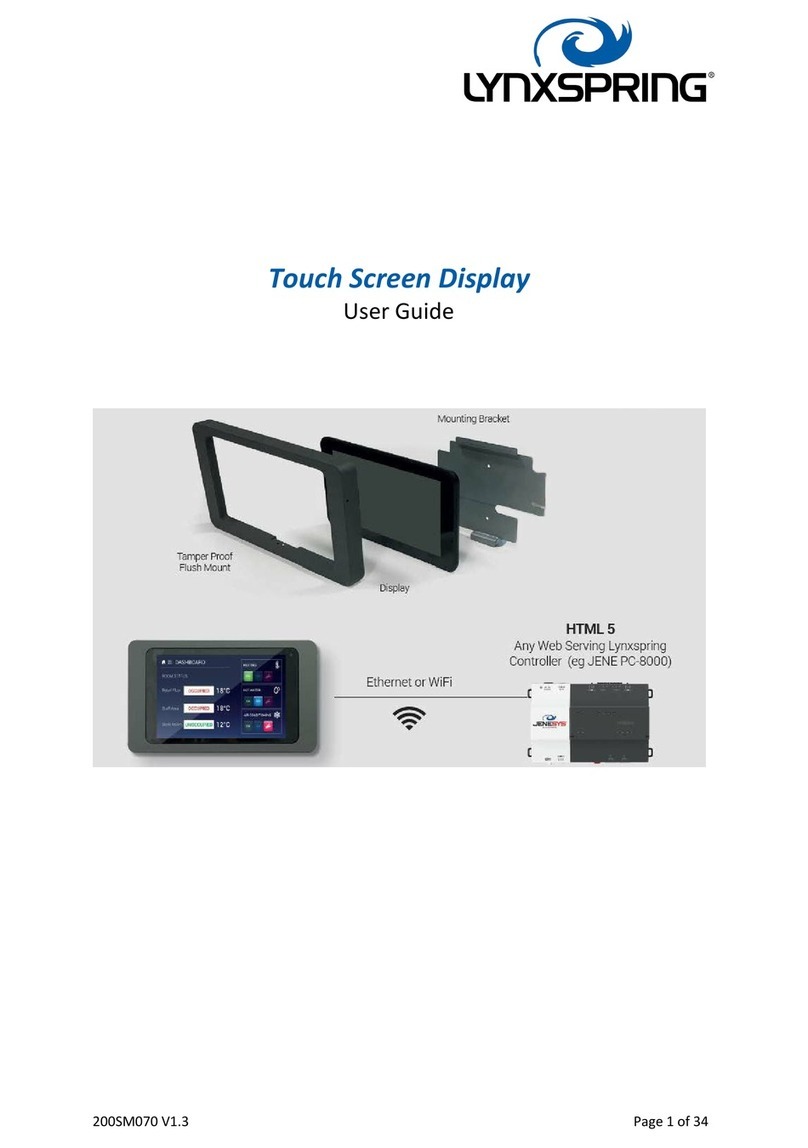 Lynxspring TSD7 User manual