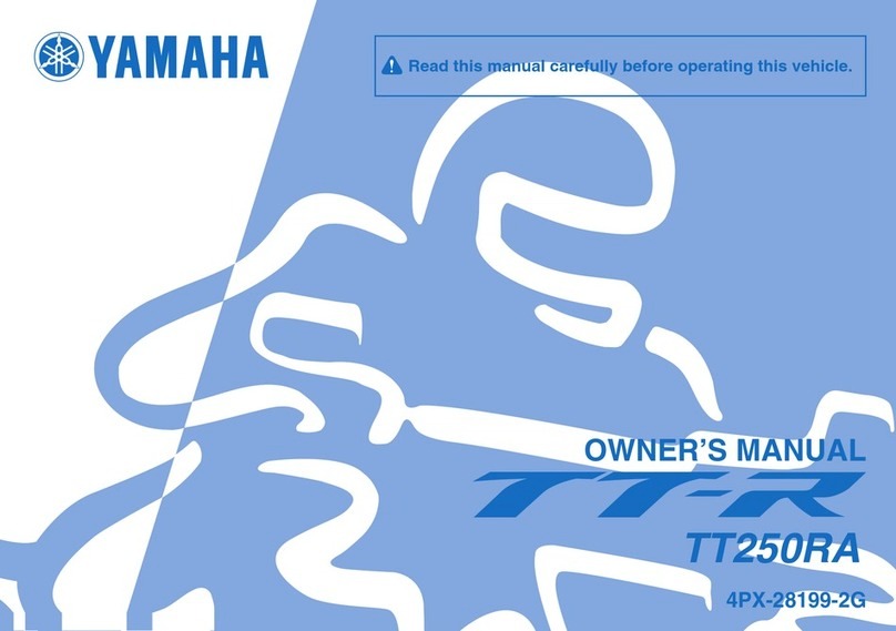 Yamaha TT250RA owner's manual