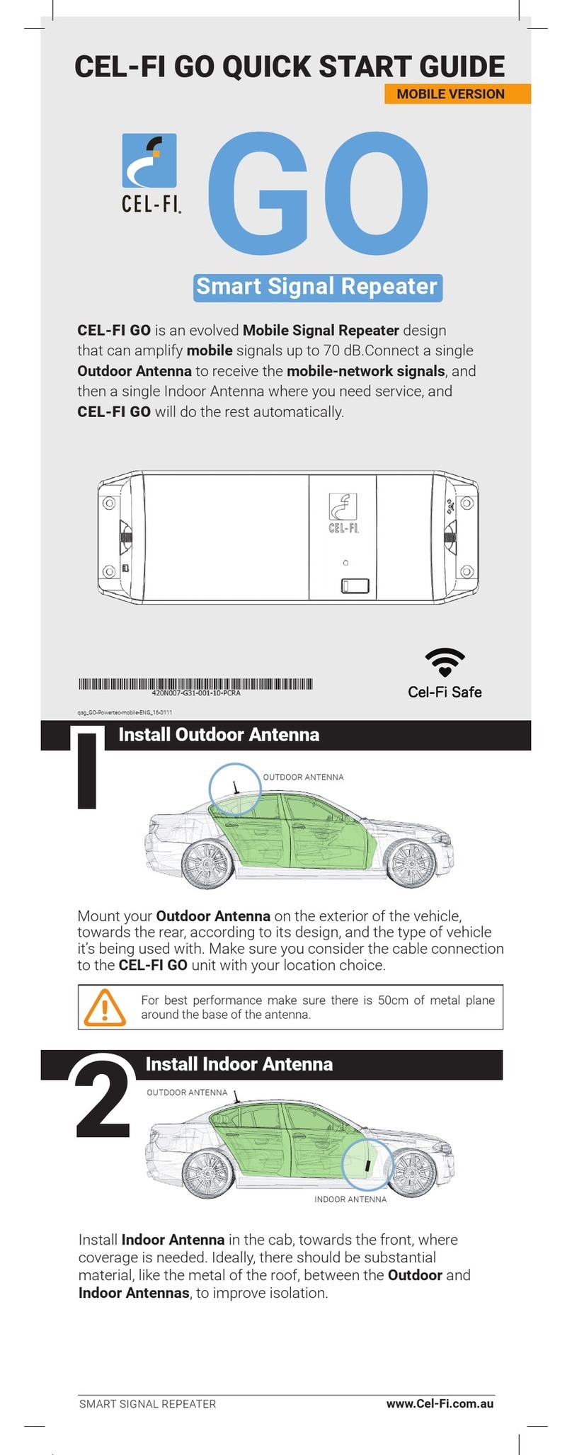 CEL-FI GO quick start guide