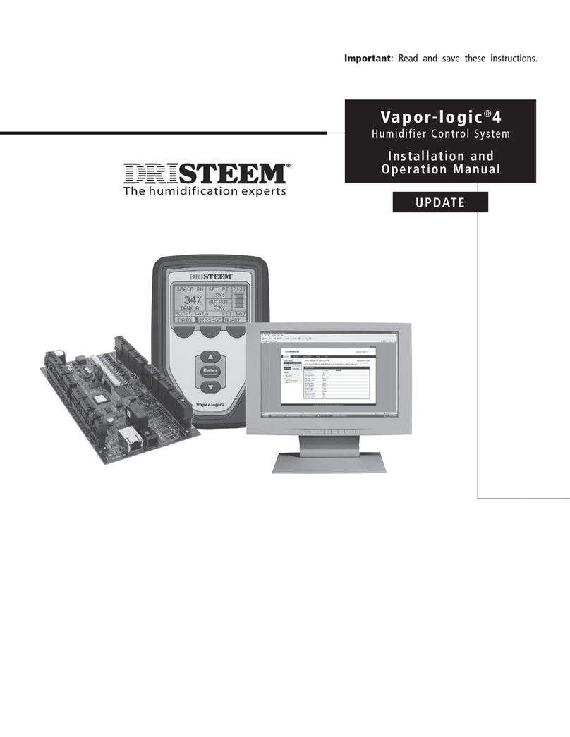 DriSteem Vapor-logic 4 User manual