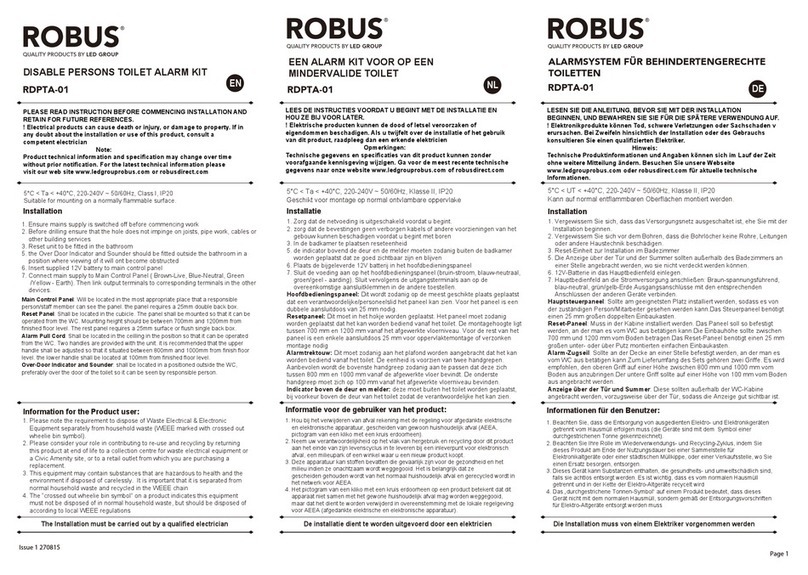 Robus RDPTA-01 instructions