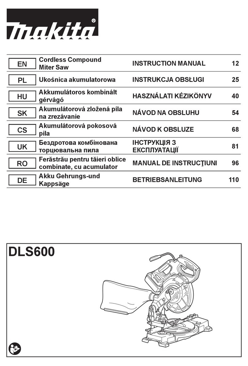 Makita DLS600 instruction manual