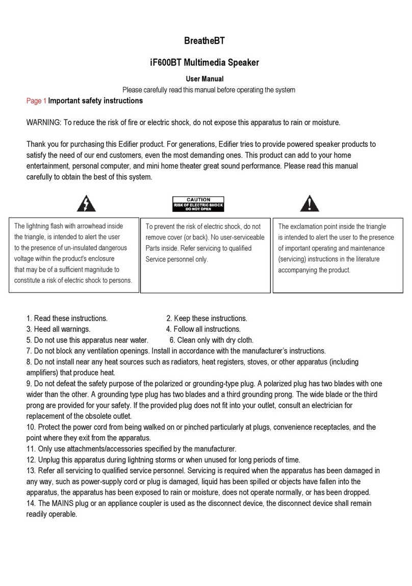 EDIFIER BreatheBT IF600BT User manual