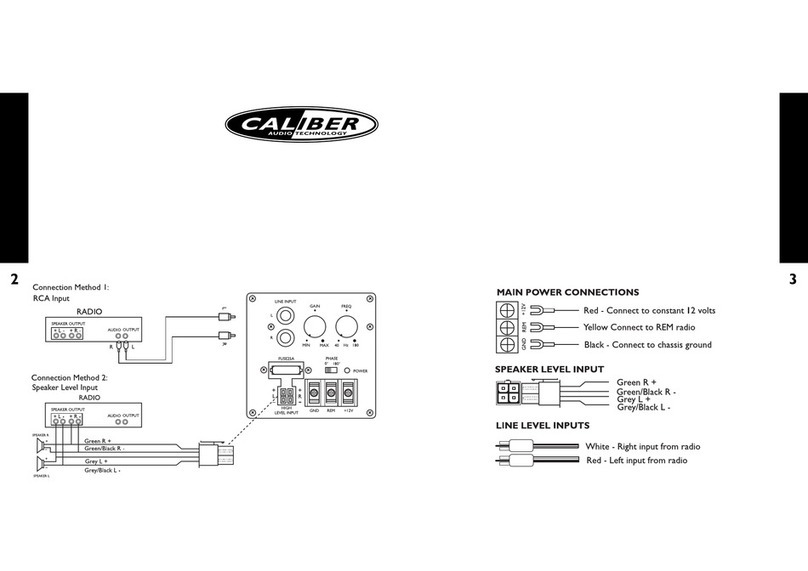 Caliber BCT 100A user guide