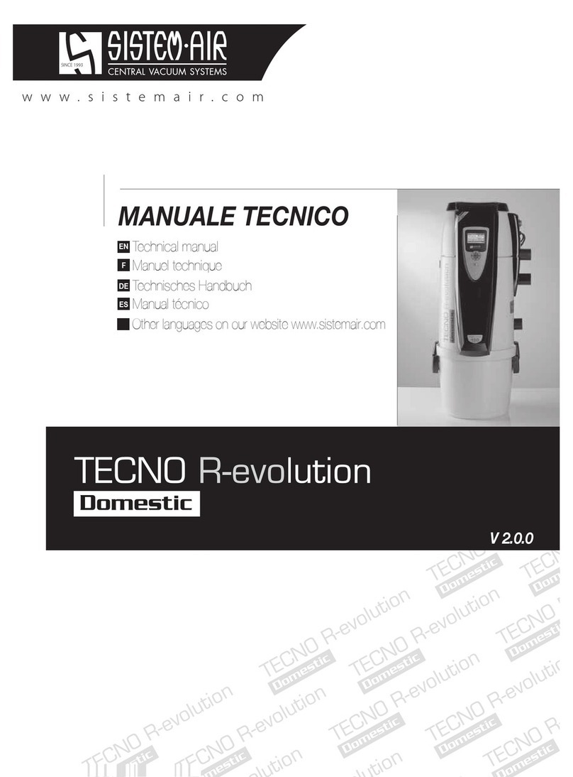 SISTEM AIR Tecno R-evolution 150 User manual SISTEM AIR Tecno R-evolution 150 User manual