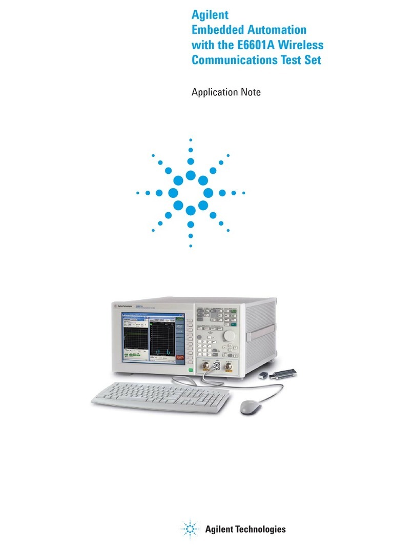 Agilent Technologies e6601a Installation and operating instructions Agilent Technologies e6601a Installation and operating instructions