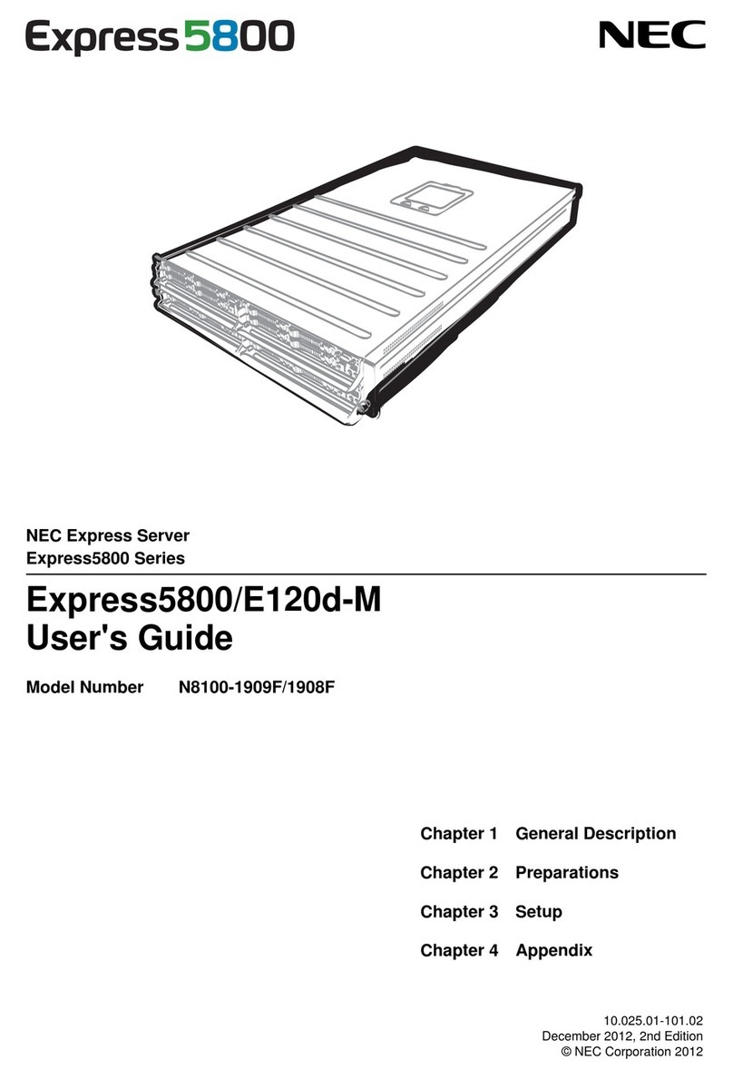 NEC Express5800/E120d-M User manual